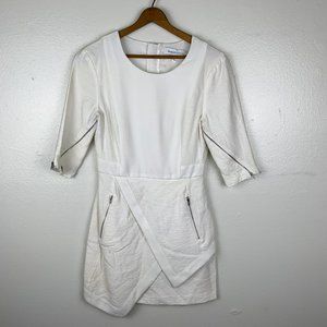 Finders Keepers Linen Blend Short Sleeve Dress XS